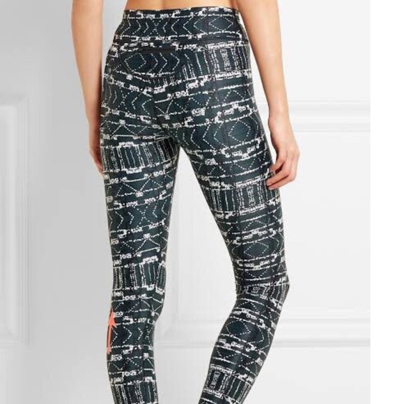 THE UPSIDE Leggings Orange Arrow Pocket Geometric Ikat 4 - Picture 2 of 4